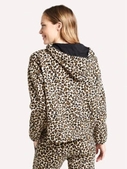Velvet Women's Kassidy Leopard Fleece Pullover Hoodie -ST.BERNARD Clothing KASSIDY04 LEOPARDalt2