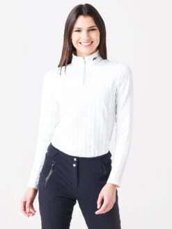 KJUS Women's Sense Half-Zip Pullover 10 KJUS Women's Sense Half-Zip Pullover -ST.BERNARD Clothing LG25 K02xWHITExPrimary 51037718