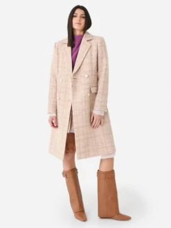 LoveShackFancy Women's Clarks Coat 7 LoveShackFancy Women's Clarks Coat -ST.BERNARD Clothing LJ714 1521xCREAMYCARAMELxAlt2 111971695