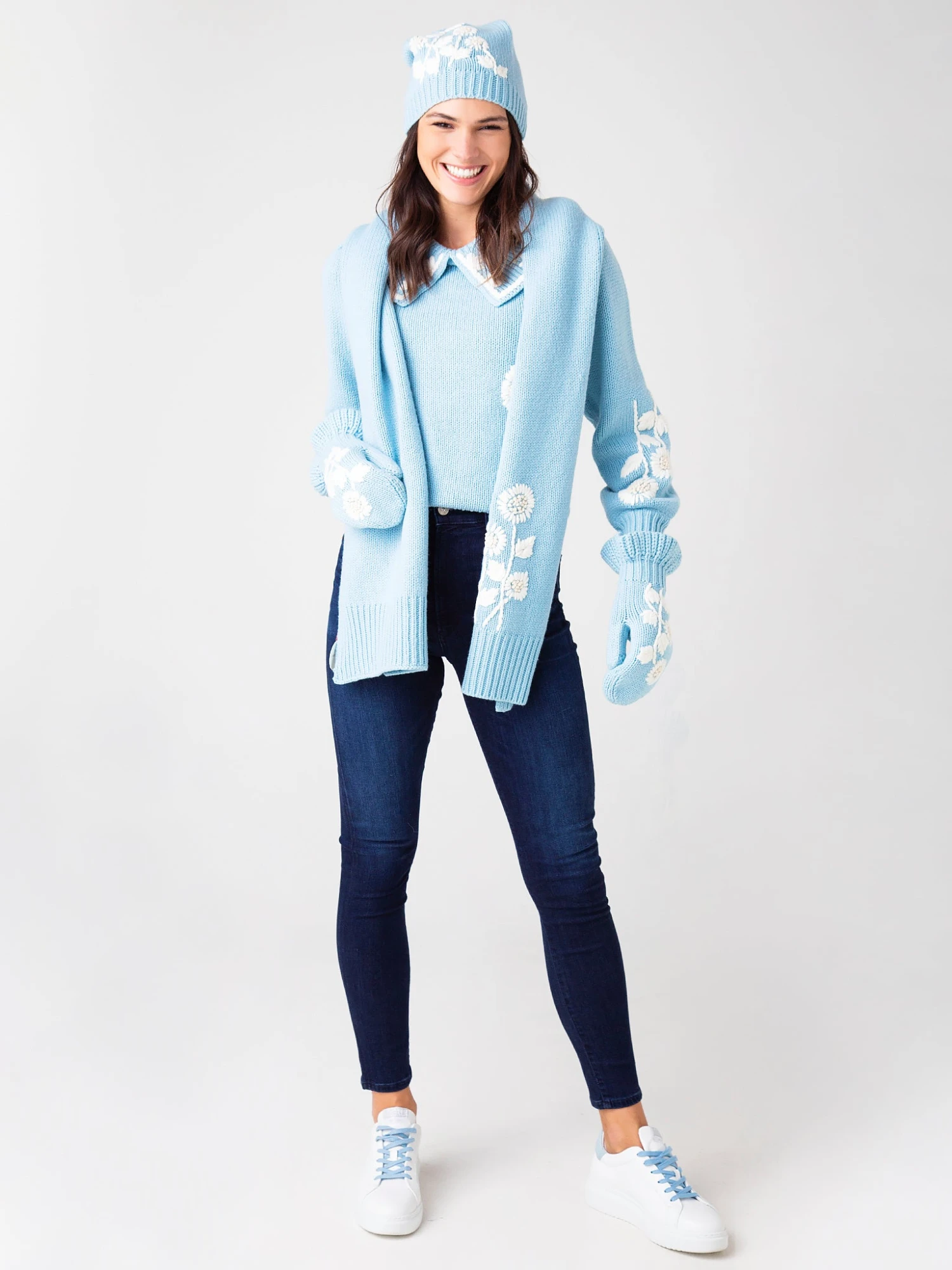 LoveShackFancy Loveshack Fancy Women's Union Collared Pullover Sweater 6 LoveShackFancy Loveshack Fancy Women's Union Collared Pullover Sweater - Image 6