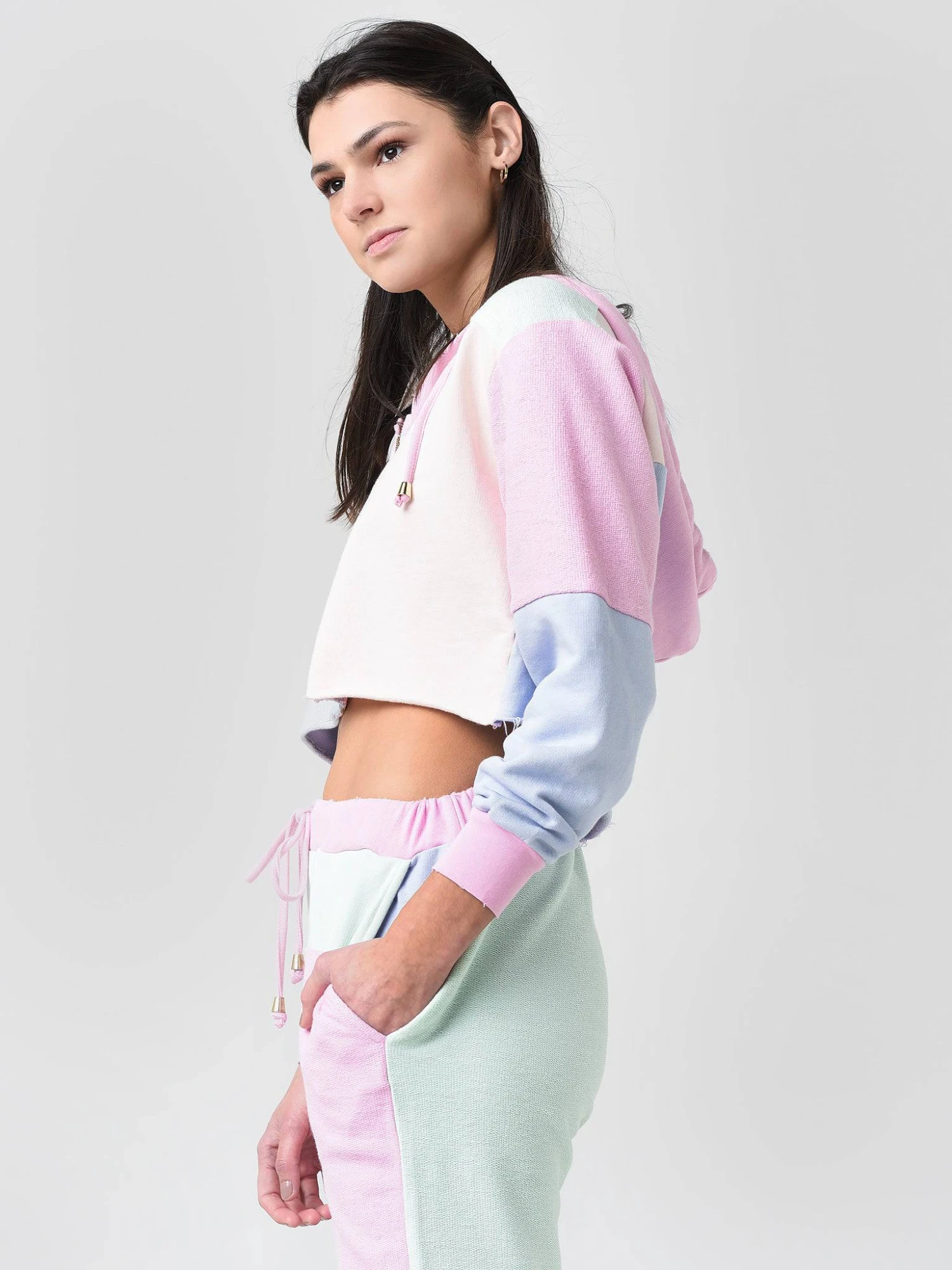 LoveShackFancy Women's Alden Cropped Zip Hoodie 5 LoveShackFancy Women's Alden Cropped Zip Hoodie - Image 5