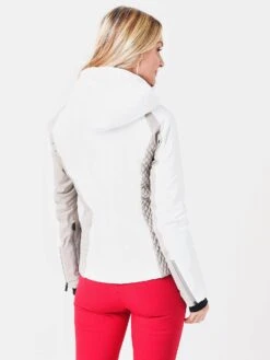 KJUS Women's Gravity Jacket -ST.BERNARD Clothing LS15 K04xWHITEPEPPERGREYxAlt1 51990173