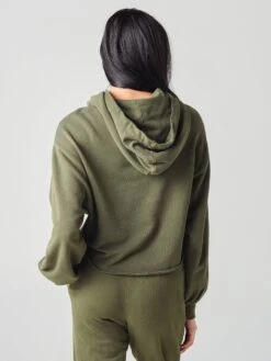 Frame Women's Crop Easy Hoodie 6 Frame Women's Crop Easy Hoodie -ST.BERNARD Clothing LWAC0353xVINTAGEFORESTxAlt2 21869395