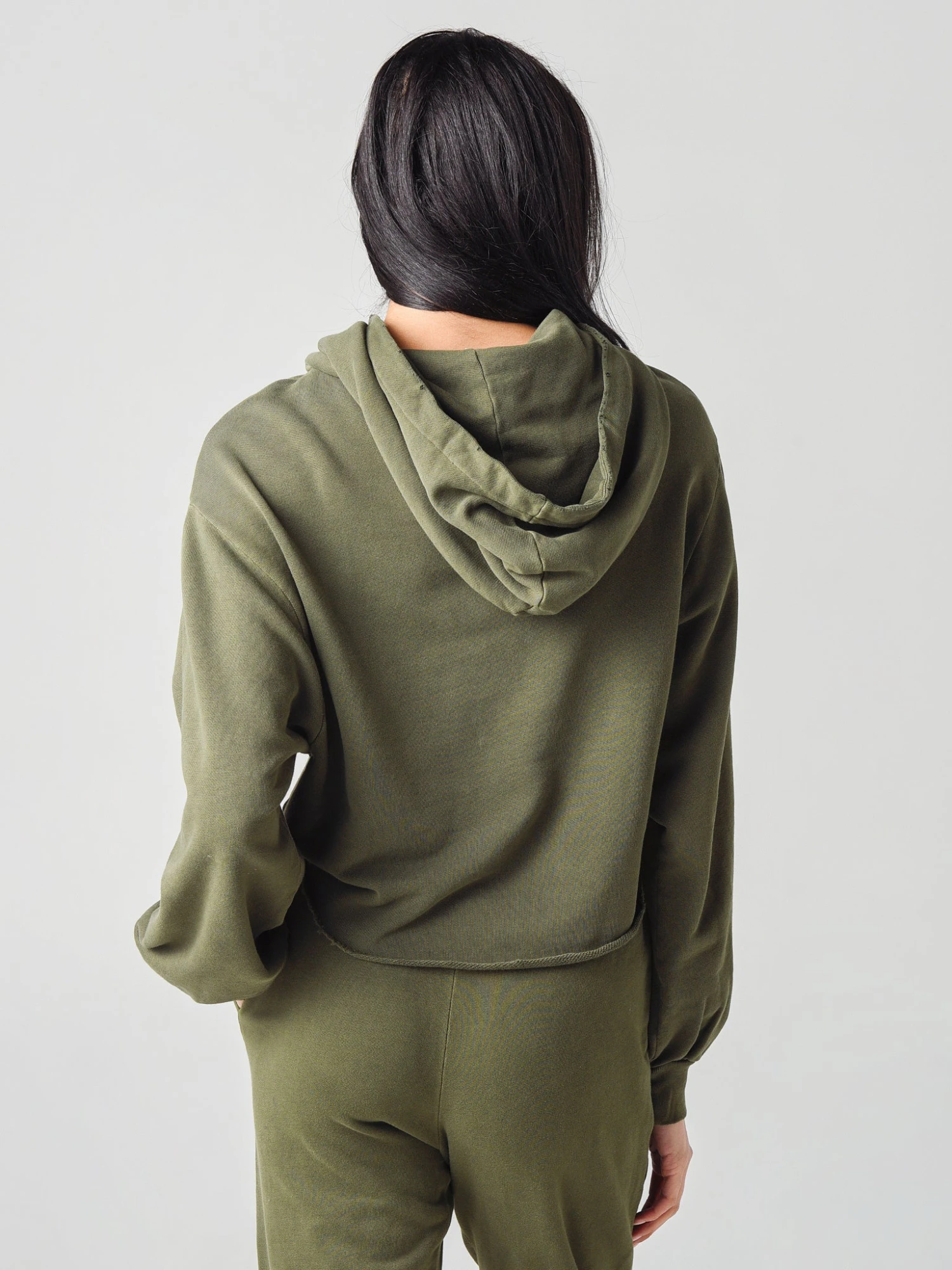Frame Women's Crop Easy Hoodie 3 Frame Women's Crop Easy Hoodie - Image 3