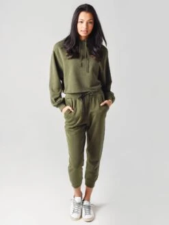 Frame Women's Crop Easy Hoodie 7 Frame Women's Crop Easy Hoodie -ST.BERNARD Clothing LWAC0353xVINTAGEFORESTxAlt3 21869392