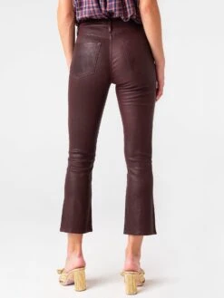 Frame Women's Leather Le Crop Mini Boot Leather Pant -ST.BERNARD Clothing LWLT0430xESPRESSOxAlt3 44210588