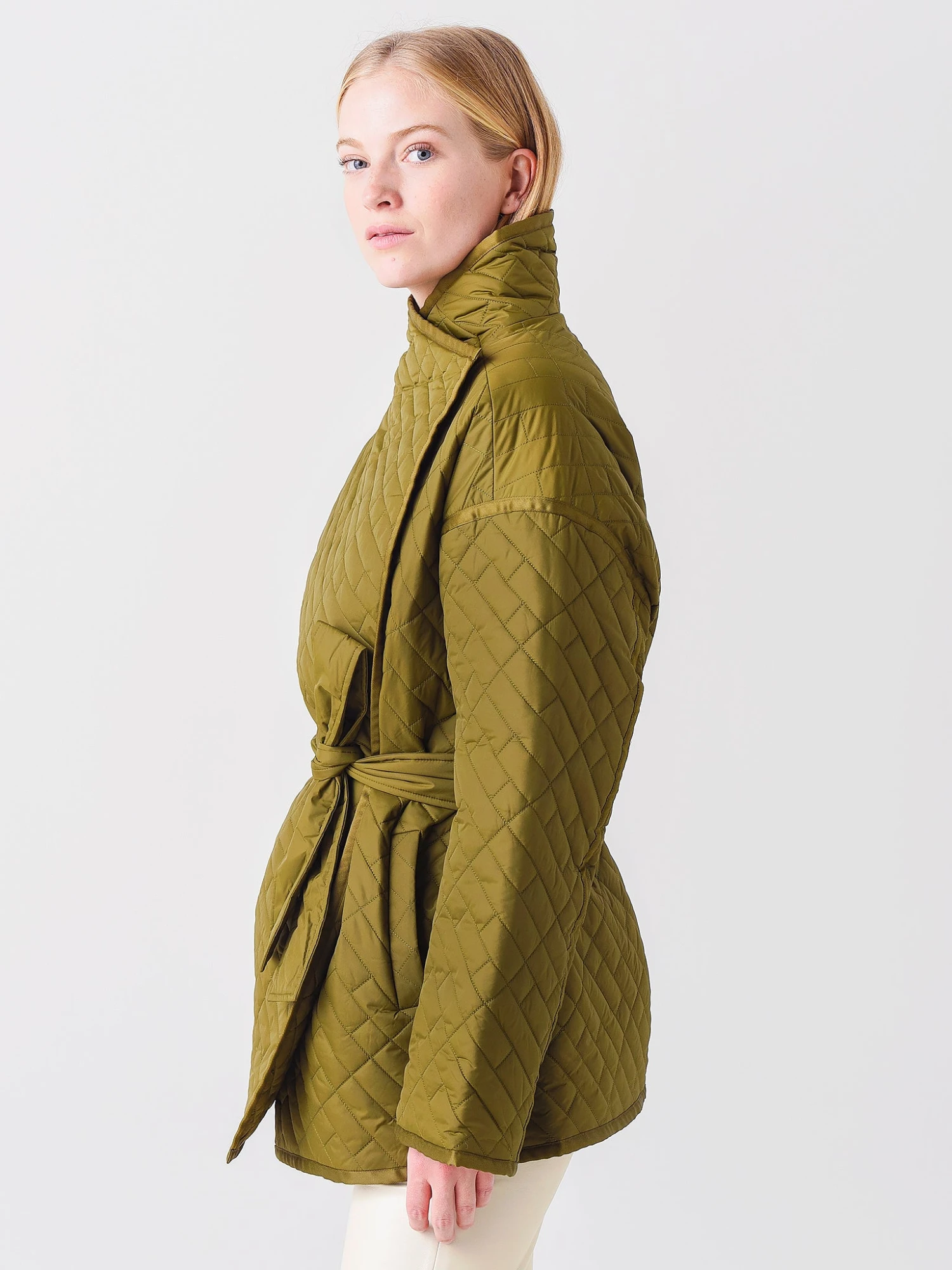 Frame Women's Quilted Drape Neck Jacket 3 Frame Women's Quilted Drape Neck Jacket - Image 3