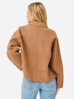 Frame Women's Classic Wool Overshirt -ST.BERNARD Clothing LWOT0836xLIGHTCAMELxAlt4 77989729