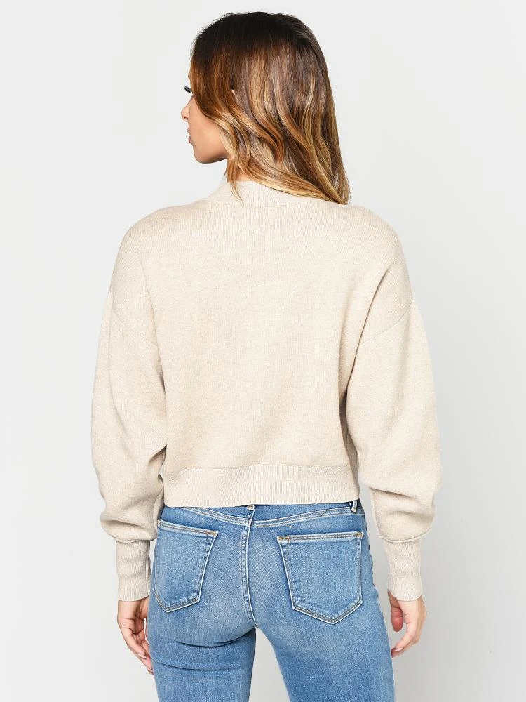 Frame Women’s Two Tone Jacquard Crew Sweatshirt 3 Frame Women’s Two Tone Jacquard Crew Sweatshirt - Image 3