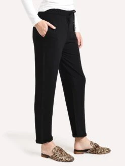 Majestic French Terry Pant With Rolled Bottom 7 Majestic French Terry Pant With Rolled Bottom -ST.BERNARD Clothing M004 FPA023 NOIRalt1