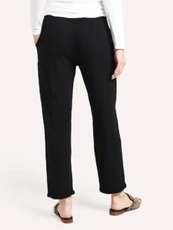 Majestic French Terry Pant With Rolled Bottom 8 Majestic French Terry Pant With Rolled Bottom -ST.BERNARD Clothing M004 FPA023 NOIRalt2