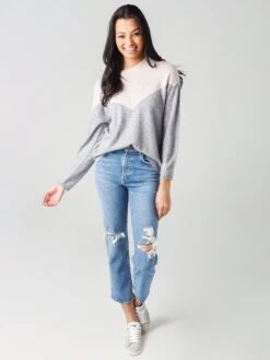 Velvet Women's Mika Sweater -ST.BERNARD Clothing MIKA04xGREYxAlt3 20645564