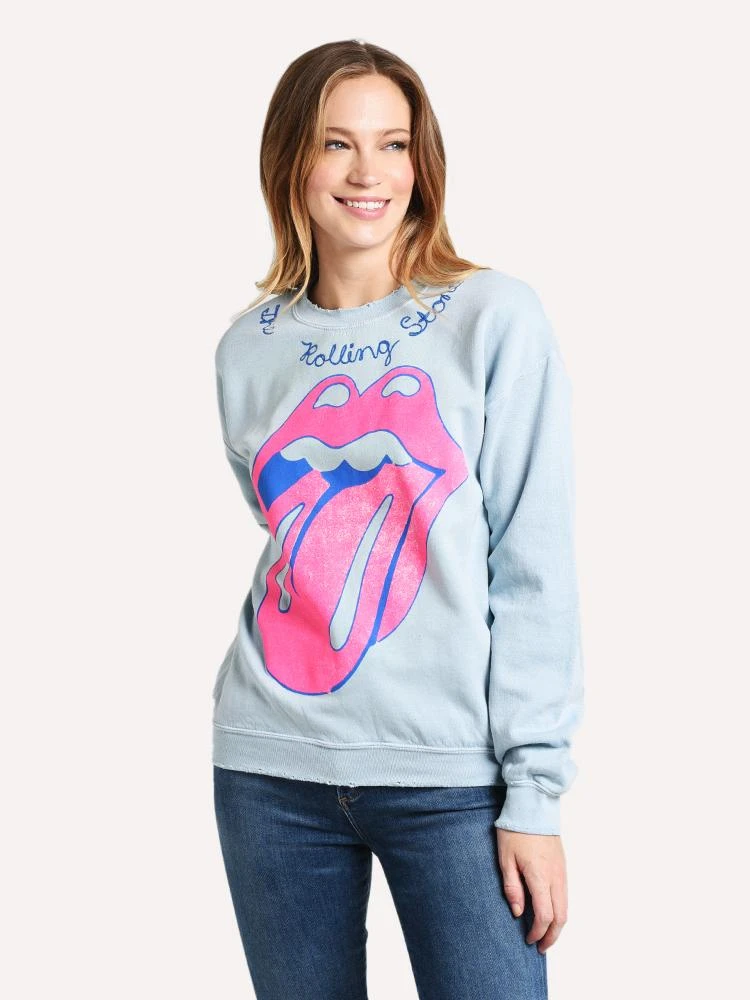 Madeworn Women's Rolling Stones Sweater 1 Madeworn Women's Rolling Stones Sweater