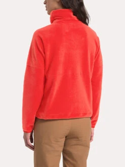 The North Face Women's TKA Glacier Funnel-Neck Pullover -ST.BERNARD Clothing NF0A48KO FIERYRED FIERYREDalt1