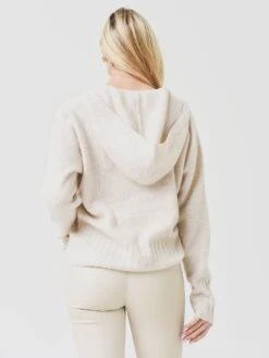 Naadam Cashmere Women's Marled Cashmere Hoodie 7 Naadam Cashmere Women's Marled Cashmere Hoodie -ST.BERNARD Clothing NWCT001464xOATMEALxAlt1 55614966