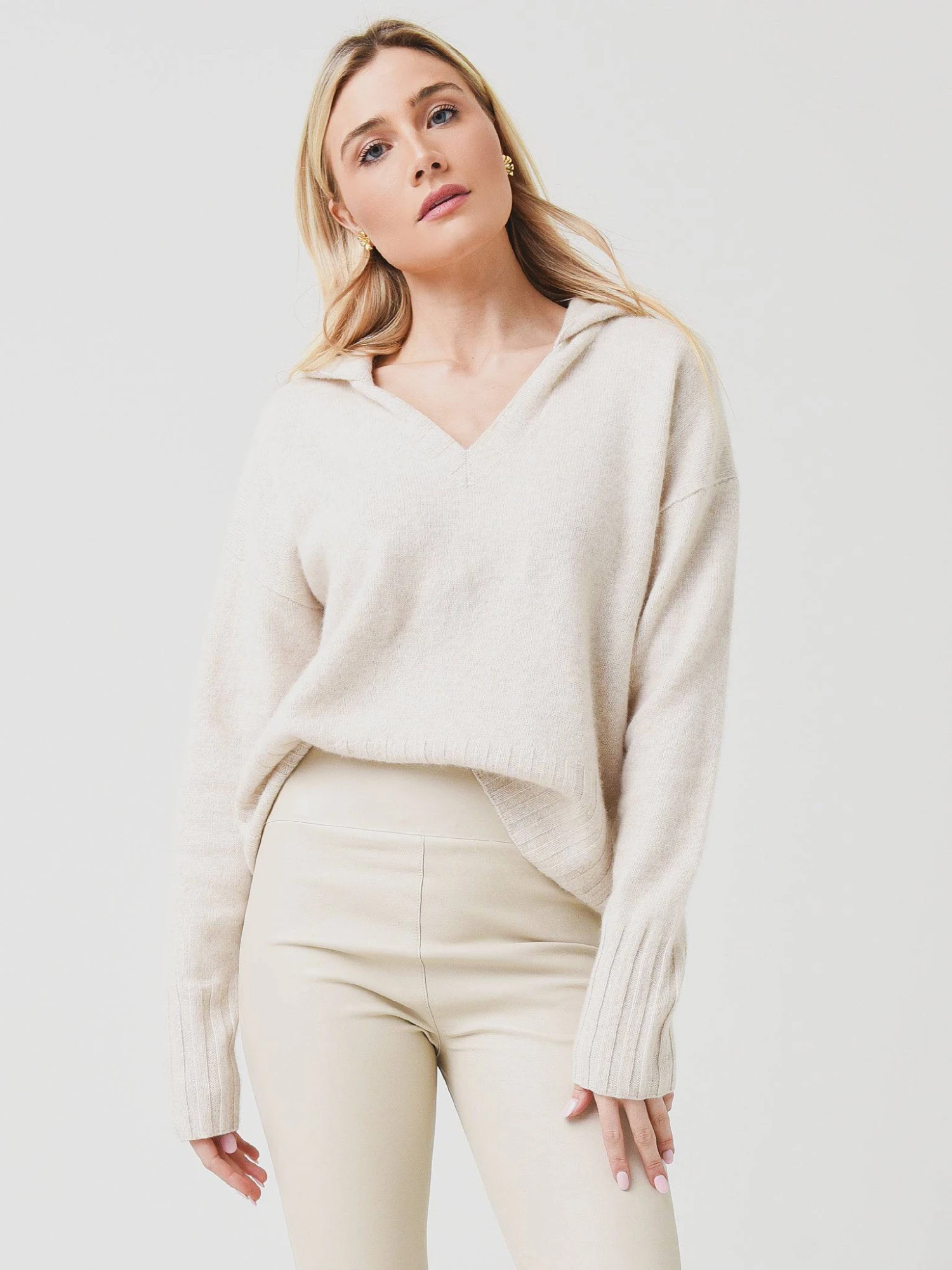 Naadam Cashmere Women's Marled Cashmere Hoodie 1 Naadam Cashmere Women's Marled Cashmere Hoodie