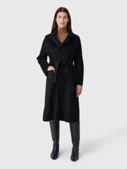 MVG Women's The Classic Wrap Coat -ST.BERNARD Clothing PLT6000xBLACKxAlt1 174862488