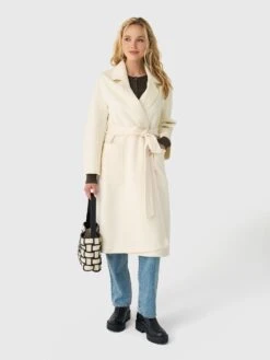 MVG Women's The Classic Wrap Coat -ST.BERNARD Clothing PLT6000xIVORYxAlt1 172520004