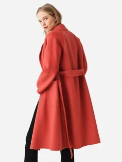 Pissenlit Women's Classic Wrap Coat 11 Pissenlit Women's Classic Wrap Coat -ST.BERNARD Clothing PLTCWCxCORALxAlt1 81708073