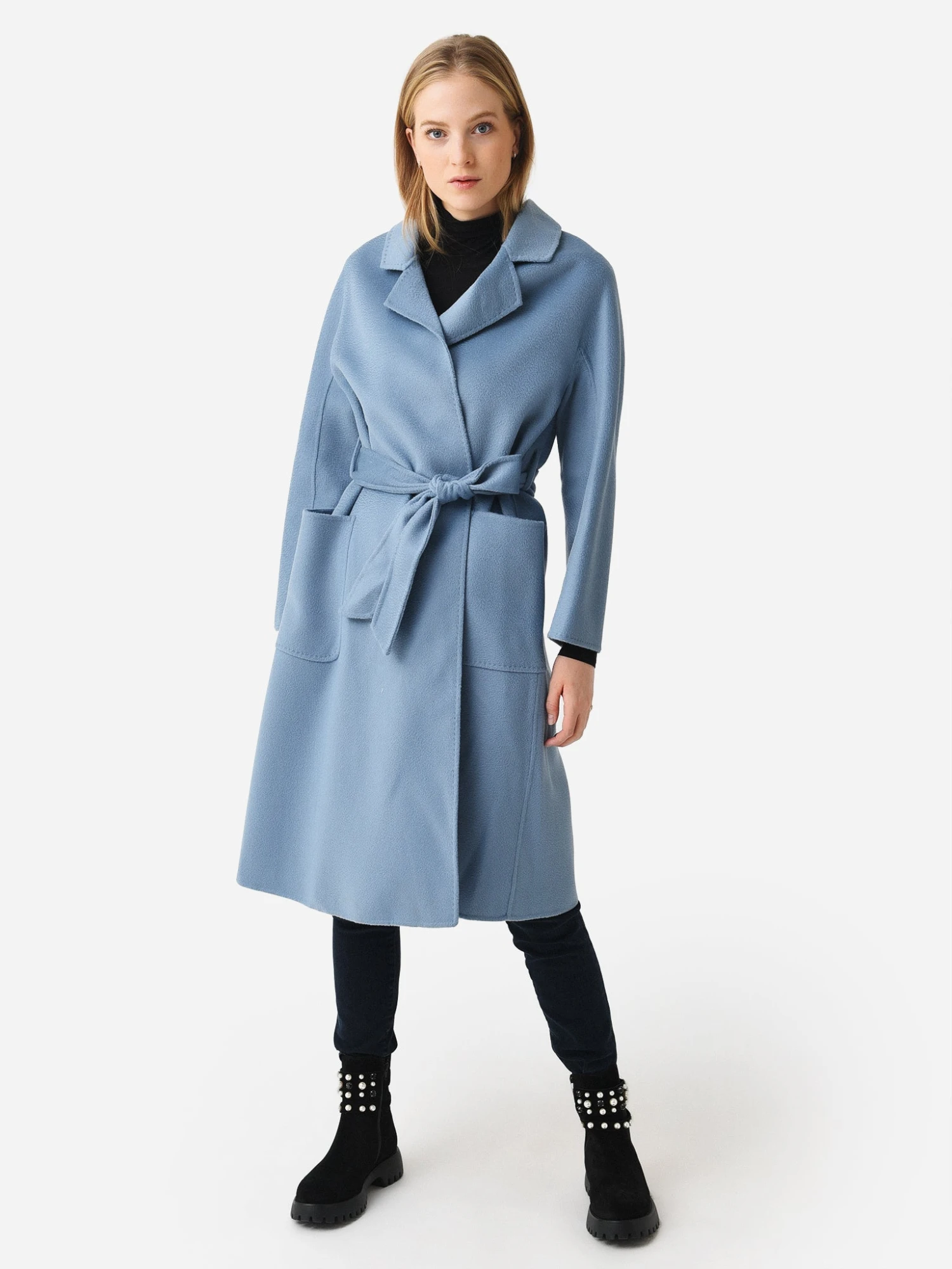 Pissenlit Women's Classic Wrap Coat 2 Pissenlit Women's Classic Wrap Coat - Image 2
