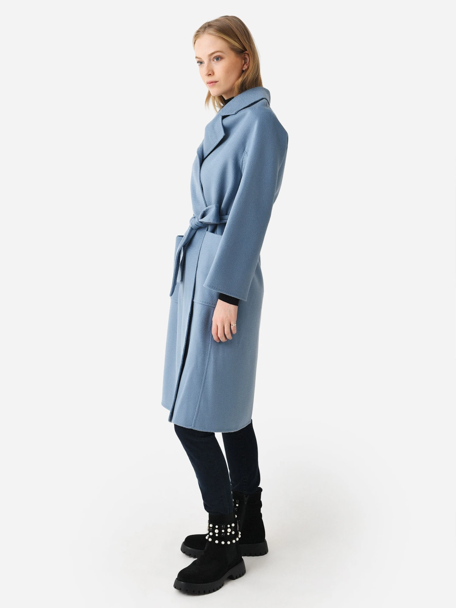 Pissenlit Women's Classic Wrap Coat 3 Pissenlit Women's Classic Wrap Coat - Image 3