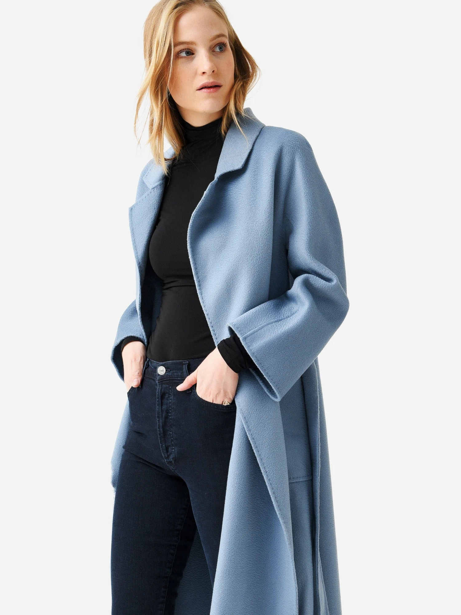 Pissenlit Women's Classic Wrap Coat 1 Pissenlit Women's Classic Wrap Coat