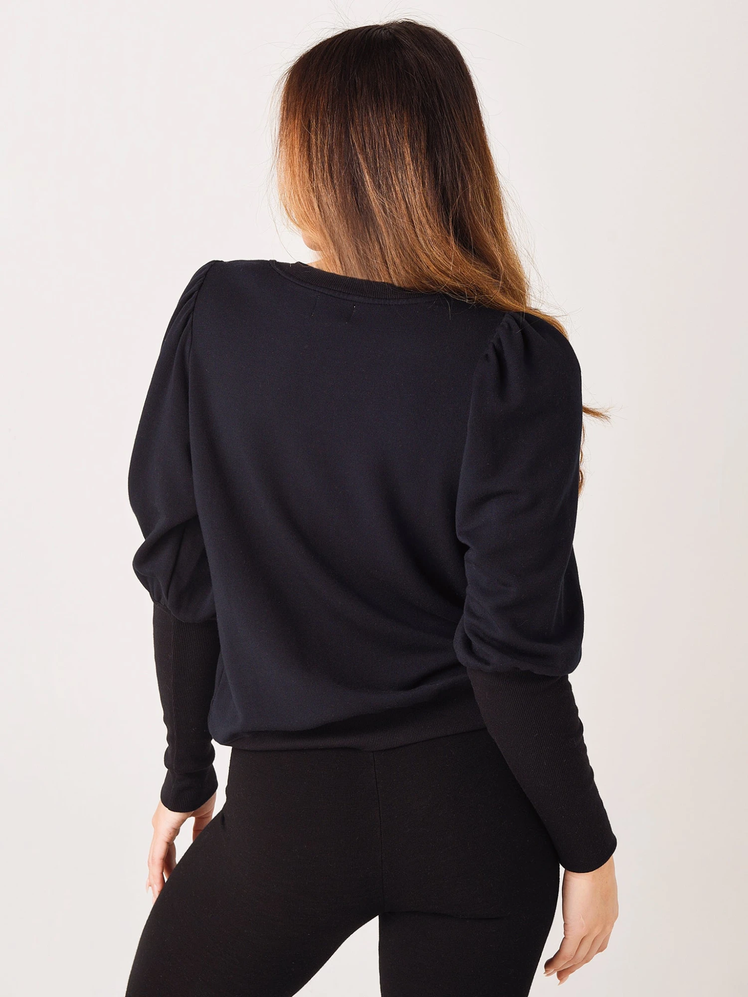 Sundry Women's Puff Shoulder Sweatshirt 4 Sundry Women's Puff Shoulder Sweatshirt - Image 4