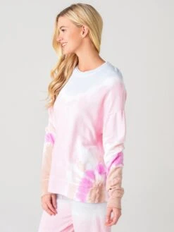 Sundry Women's Tie-Dye Oversized Sweatshirt -ST.BERNARD Clothing PS20 V1 L39TD6xPETALSANDxAlt2 26353169
