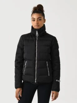 Performance Ski Women's New Fit Fur Jacket -ST.BERNARD Clothing PS4J01VSFxBLACKBLUEPLAIDLINERxAlt4 144110627