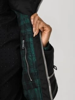 Performance Ski Women's New Fit Fur Jacket -ST.BERNARD Clothing PS4J01VSFxBLACKBLUEPLAIDLINERxAlt7 144110650