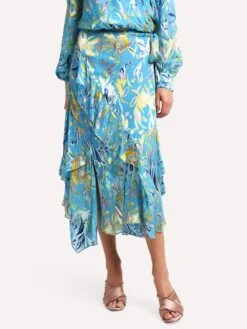 Tanya Taylor Liliana Skirt -ST.BERNARD Clothing S19S258022xBOTANICALFLORALBLUExPrimary 109453157 65c987e4 3157 4be1 afc1 f116306a9f2c