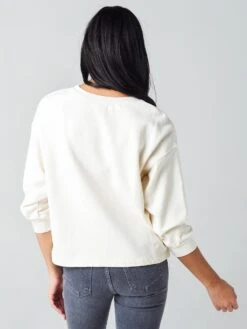 Velvet Women's Sarah Sweatshirt 7 Velvet Women's Sarah Sweatshirt -ST.BERNARD Clothing SARAH04xCOCONUTxAlt2 20567890