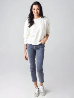 Velvet Women's Sarah Sweatshirt 8 Velvet Women's Sarah Sweatshirt -ST.BERNARD Clothing SARAH04xCOCONUTxAlt3 20567895