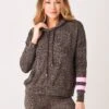 Sundry Women's Stripe Floral Hoodie