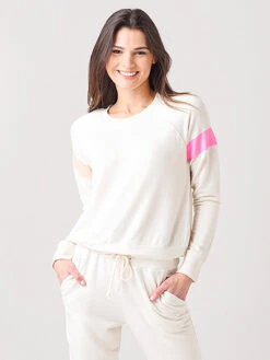 Sundry 2 Tone Stripe Sweatshirt