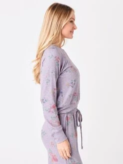 Sundry Women's Floral Raglan Sweatshirt 6 Sundry Women's Floral Raglan Sweatshirt -ST.BERNARD Clothing SP21 4B M15xLILACxAlt2 32203780