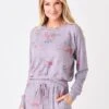 Sundry Women's Floral Raglan Sweatshirt