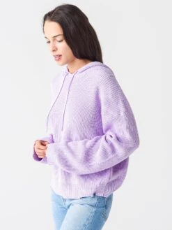 525 Women's Shaker Dropped Shoulder Hoodie -ST.BERNARD Clothing SP21S088xWISTERIAxAlt2 42925065