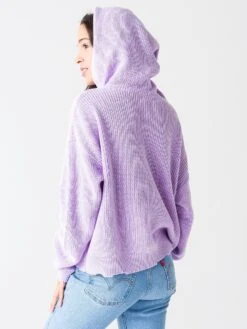 525 Women's Shaker Dropped Shoulder Hoodie -ST.BERNARD Clothing SP21S088xWISTERIAxAlt4 42925069