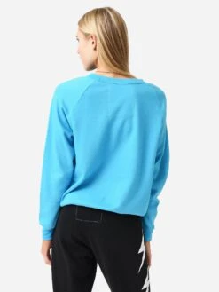 Aviator Nation Women's Lightweight Logo Crew Sweatshirt 11 Aviator Nation Women's Lightweight Logo Crew Sweatshirt -ST.BERNARD Clothing SWLTLOxNEONBLUExAlt3 83085468