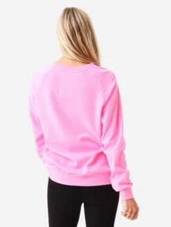 Aviator Nation Women's Lightweight Logo Crew Sweatshirt 15 Aviator Nation Women's Lightweight Logo Crew Sweatshirt -ST.BERNARD Clothing SWLTLOxNEONPINKxAlt3 81971227