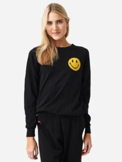 Aviator Nation Women's Smiley 2 Crew Sweatshirt