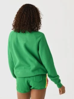 Aviator Nation Women's 5 Stripe Crew Sweatshirt 14 Aviator Nation Women's 5 Stripe Crew Sweatshirt -ST.BERNARD Clothing SWRS5xKELLYGREENNEONPINKYELLOWxAlt1 139958207