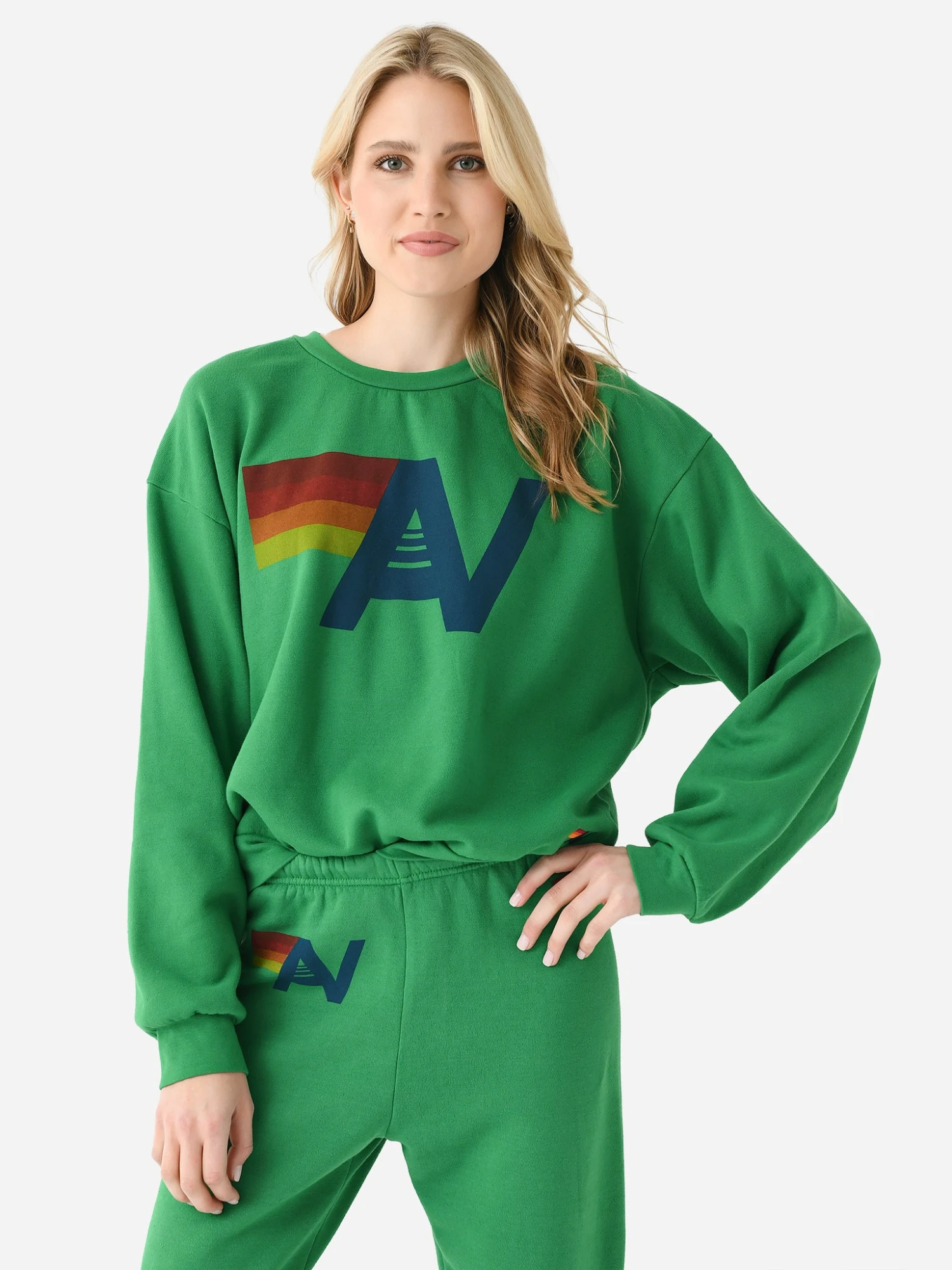 Aviator Nation Women's Logo Relaxed Crew Sweatshirt 6 Aviator Nation Women's Logo Relaxed Crew Sweatshirt - Image 6