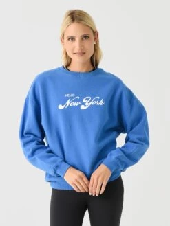Kule Women's The Oversized Hello New York Sweatshirt