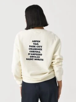 Kule Women's The Oversized Après Ski Town Sweatshirt -ST.BERNARD Clothing SWS15R7 TOWNxCREAMxAlt3 146624438