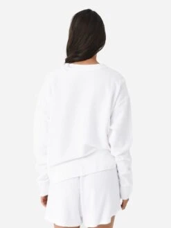 Perfect White Tee Women's Emmy Reverse French Terry Sweatshirt -ST.BERNARD Clothing T145 EMMYxWHITExAlt3 99351164