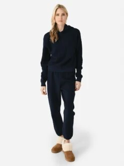 Perfect White Tee Women's Reese Reverse Hoodie 7 Perfect White Tee Women's Reese Reverse Hoodie -ST.BERNARD Clothing T180 REESExNAVYxAlt2 116193833