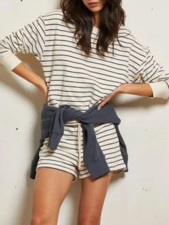 Perfect White Tee Women's Tyler Stripe Sweatshirt