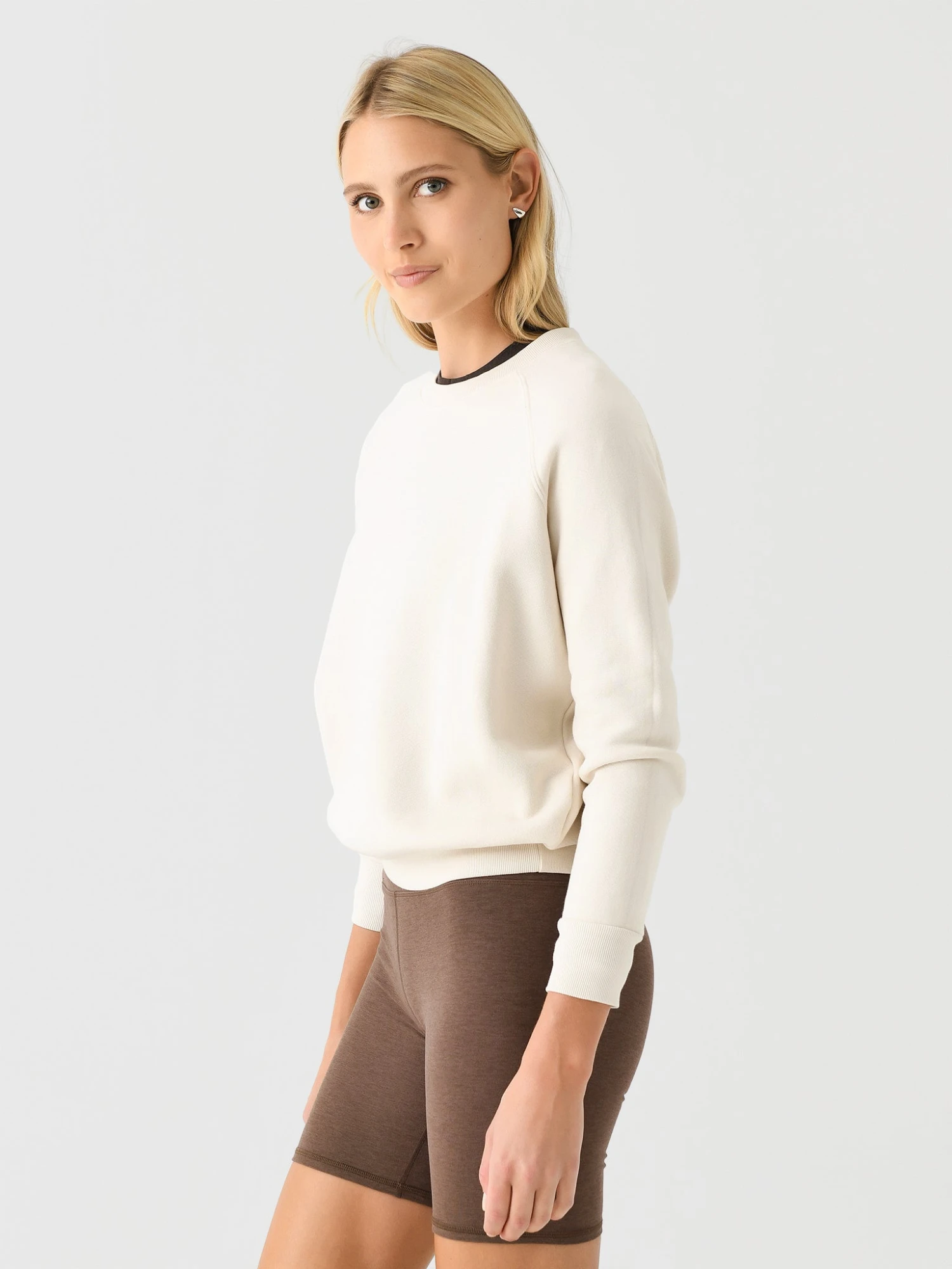 Perfect White Tee Women's Lennon Shrunken Sweatshirt 3 Perfect White Tee Women's Lennon Shrunken Sweatshirt - Image 3